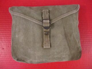 Wwii Era Us Army M1928 Haversack Meat Can Or Mess Kit Pouch - Khaki - 7