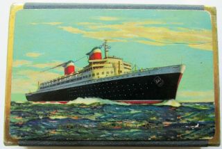 Usl Us Lines Steamship Ocean Liner Ss United States Deck Playing Cards