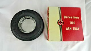 Nos Vintage Firestone Tractor Tire Ashtray Ash Tray W/ Box