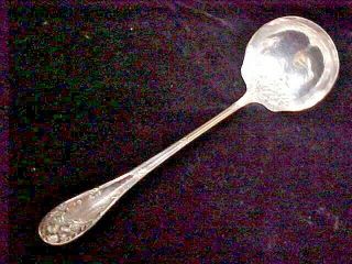 Vintage 1911 Thistle Silverplate R & B 12 " Soup Or Punch Ladle Rare