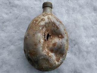 Ww2 Wwii German Water Canteen Battle Shooted