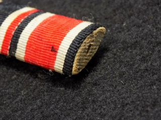 WWII German Iron Cross - War Merit - Eastern Front Medal Ribbon Bar - Full Size 3