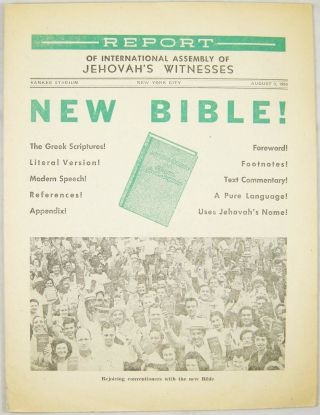1950 Convention Report Aug 3 Bible Knorr Watchtower Jehovah