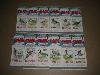 Game Birds " Tums For The Tummy " Matchbook Covers 1950 