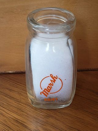 Marsh Dairy Mini Creamer Cream Bottle 2 1/4 
