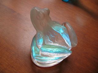Lustre Art Glass Frog