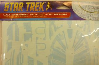 AMT Star Trek 1/1400 USS Enterprise NCC 1701 - D Aztec Decal Detail Set 2