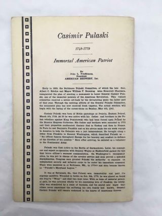 1941 POLISH Booklet Pulaski Monument Corner Stone Patterson Park Baltimore MD 2