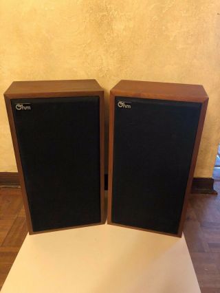 Vintage Ohm Acoustics 2 - Speakers Model E - -