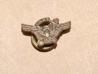 Vintage Wwii Usnr Us Naval Reserve Eagle Wings Lapel Pin W/ Screw Post