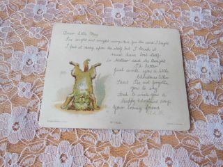 Victorian Christmas Card/dog Standing On His Head/ernest Nister
