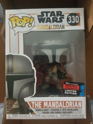 Funko Pop The Mandalorian Star Wars Nycc Exclusive 2019 Fall Convention Limited