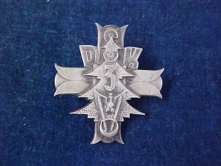 Polish Poland Metal Cap Badge 3rd Carpathian Rifle Division