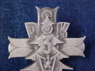 Polish Poland Metal Cap Badge 3rd Carpathian Rifle Division 2