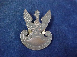 Polish Poland Bronzed Metal Eagle Cap Badge Polish Army 1919 - 1922