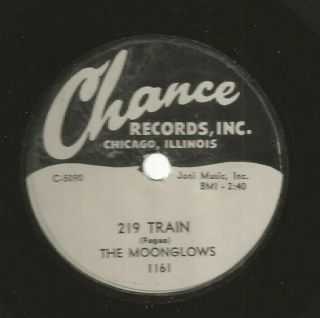 Doowop R&b 78 - Moonglows - 219 Train / My Gal - Hear 1954 Chance
