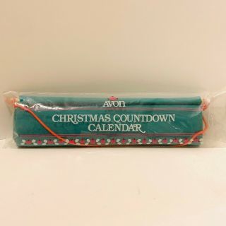 1987 Vintage Avon Cloth Advent Calendar Countdown To Christmas With Mouse 2