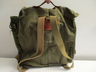 US Army WWII Military Canvas Back Pack/ Rucksack Manaffey Tent Co.  1945 2