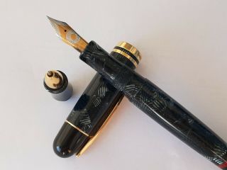 Rotring Limited Edition 1928 Fountain Pen 18kgold Nib M & Tintenkuli Exellent
