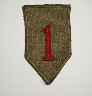 1st Infantry Division Greenback Patch Wwii Us Army P9996