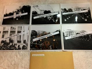 (050) 11 - 13 - 1961 Kennedy View Of Black Watch Royal Highland White House 6 Photos