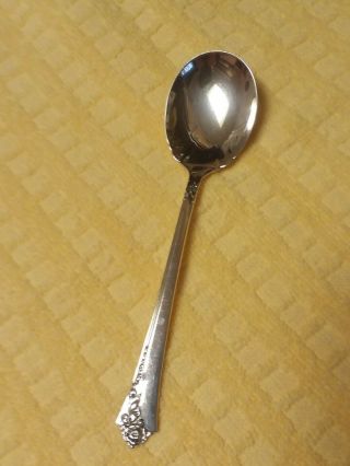 Oneida Heirloom Damask Rose Sterling Silver Flatware 6 1/8 " Sugar Shell Spoon