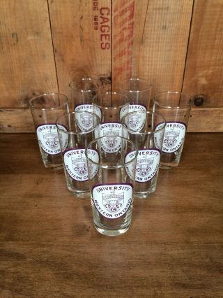 The University of Western Ontario UWO Vintage Set of 8 Tall Drinking Glasses 2