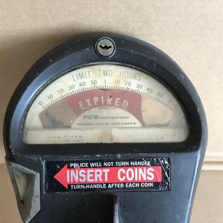Vintage POM Model S Parking Meter - Park O Matic Quarter Coin Op - Arkansas USA 2