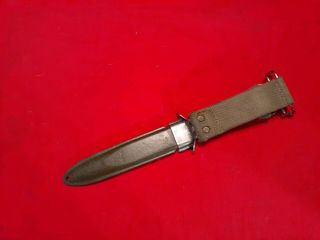 US WWII M3 trench knife scabbard,  M8 BM Co 2