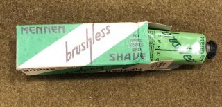 WW2 US ARMY Military TUBE MENNEN BRUSHLESS SHAVING CREAM FOR ARMED FORCES ONLY 3