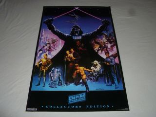 Vintage Star Wars Western Graphics 569 Collectors Edition Poster 1994 Vader Esb