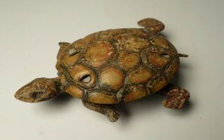 Vintage Tin Litho Penny Toy Turtle Germany