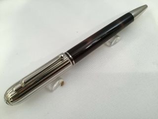 Dunhill Sidecar Chassis Doue Pinstripe Marbled Brown Tobacco Ballpoint Pen Rare