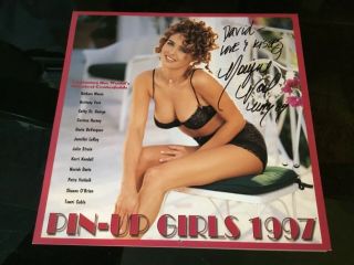 Pin - Up Girls 1997 Calendar Hand Signed In Ink Autographed By Playboy Playmates