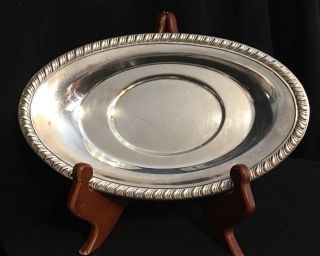 Vintage 9 " X 6 " Viking Ep Copper Oval Serving Tray Made In Canada