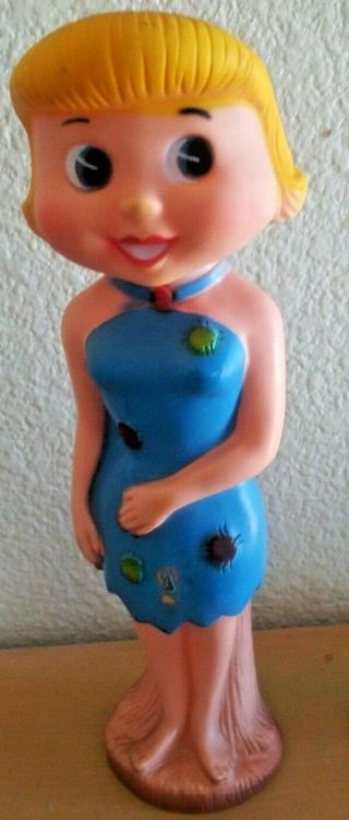 1960s Betty Rubble Flintstones Knickerbocker Vinyl Figure Doll Hanna Barbera