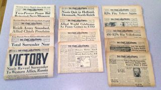 The Stars And Stripes Newspaper (13 Issues) - World War 2