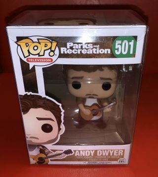 Funko Pop Andy Dwyer 501 Parks And Recreation Vaulted W/ Protector