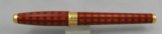 S.  T.  Dupont Olympio Vertigo Chinese Lacquer & Gold Fountain Pen - 18kt EF Nib 3