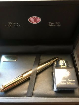 Aurora 88th Anniversary Limited Edition 188 Flex Fine Nib Gold Fountain Pen