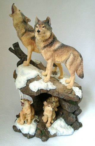 The Danbury Wilderness Call by Nick Bibby Spirit of the Wolf Sculpture 3