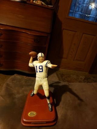 Johnny Unitas Baltimore Colts Hall Of Fame Danbury Figurine