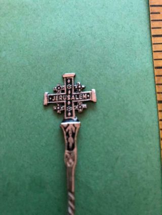 ANTIQUE SILVER SPOON JERUSALEM CHURCH OF THE HOLY SEPULCHRE 11 GRAMS 3