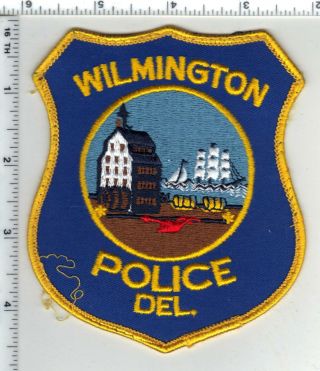 Wilmington Police (delaware) Uniform Take - Off Shoulder Patch From The 1980 
