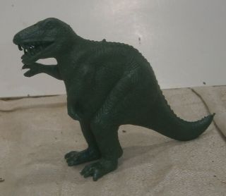 Vintage Marx Fat Belly T Rex Dinosaur Playset Tyrannosaurus Green Metallic 1950s
