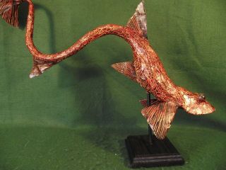 Stylized Deep Sea Fish Marine Life Figure Non Taxidermy Art Sculpture Curiosity