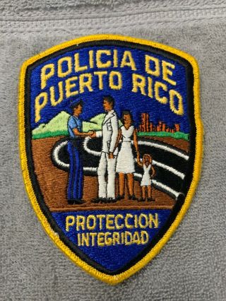 Policia De Puerto Rico Proteccion Integridad Shoulder Patch From The 1980 