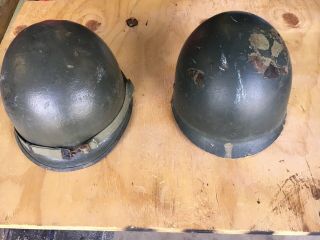 Ww2 Us Army M1 Helmet Fixed Bale Front Seam Helmet Capac Liner
