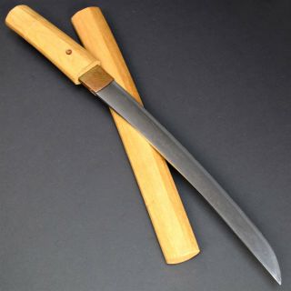 Authentic Japanese Katana Sword Wakizashi W/shirasaya Antique Hira - Zukuri Nr