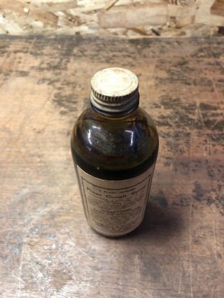 Vintage Pinar Cough Syrup Bottle 8oz Old 3